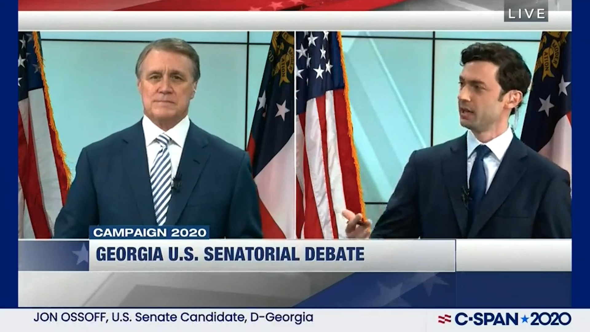 Jon Ossoff and David Perdue