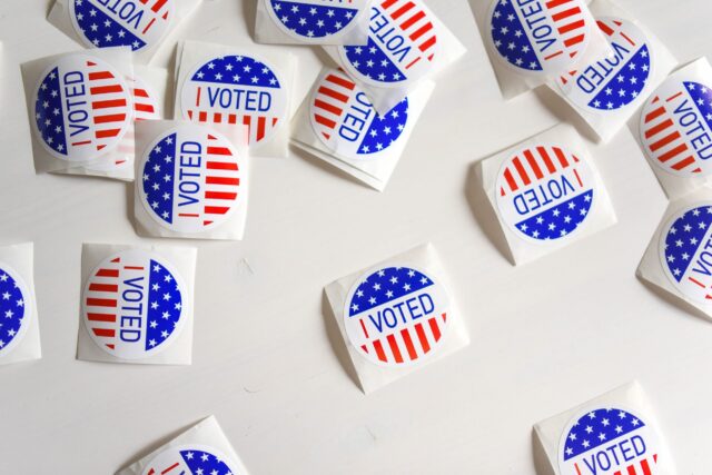 Voters casting ballots