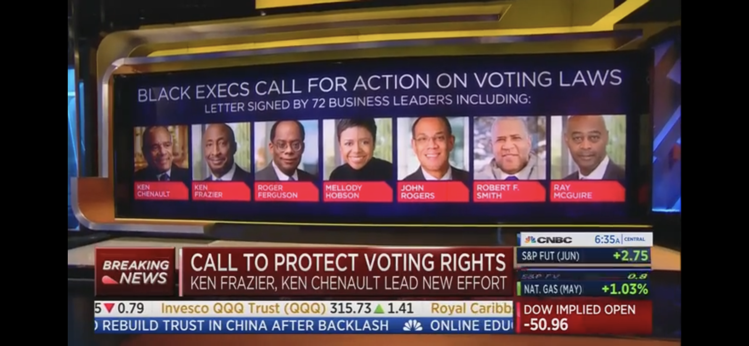 Black executives open letter on voting rights