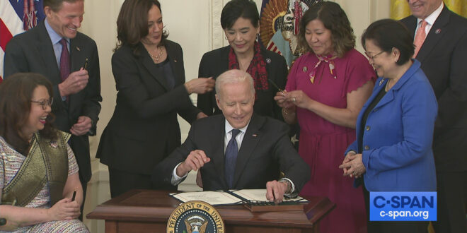 Biden Signs Covid-19 Hate Crimes Act