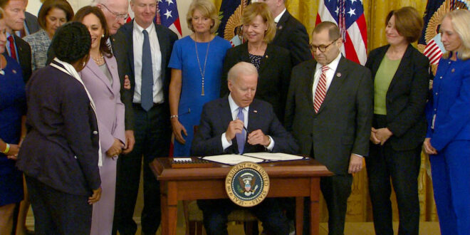 Pres. Biden Signs Crime Victims Fund Act