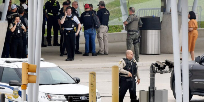 Pentagon shooting scene