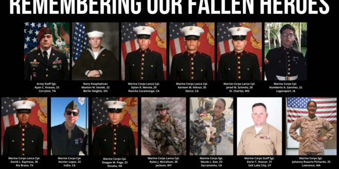 13 service members Kabul