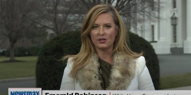 Newsmax reporter Emerald Robinson