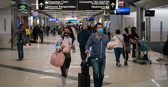 airport, masks