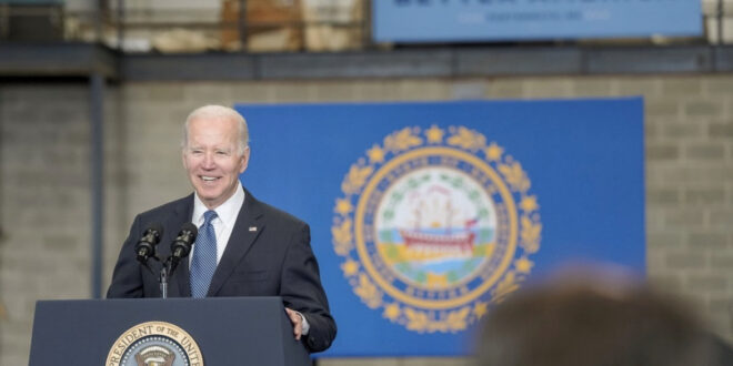 President Joe Biden in New Hampshire