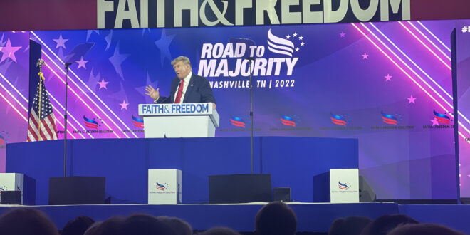 President Donald Trump in Nashville