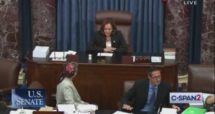 Vice President Kamala Harris cast tie breaking vote to advance debate o reconciliation bill
