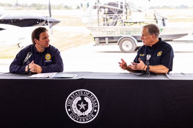 - Poli Alert Greg Abbott and Ron DeSantis