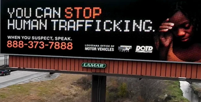 human trafficking billboard