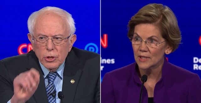 Elizabeth Warren, Bernie Sanders