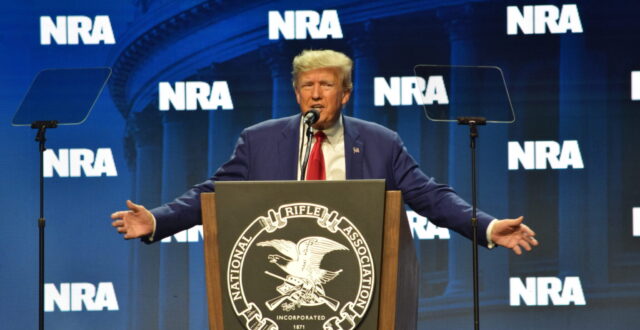 Donald Trump at NRA convention
