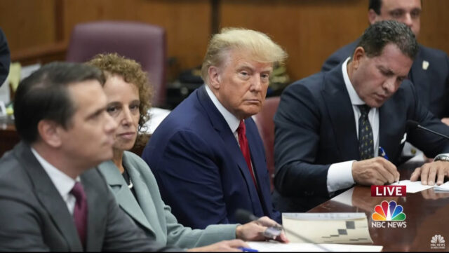 - Poli Alert President Donald Trump in court