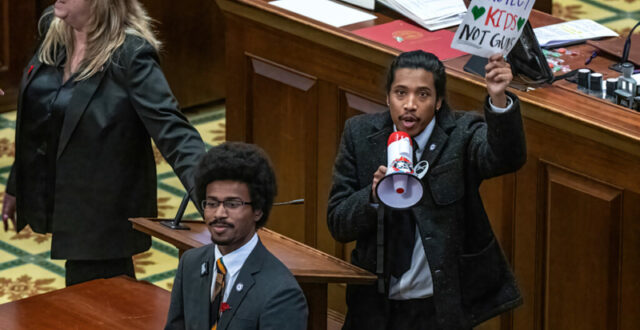 Justine Jones, Justin Pearson, Gloria Johnson