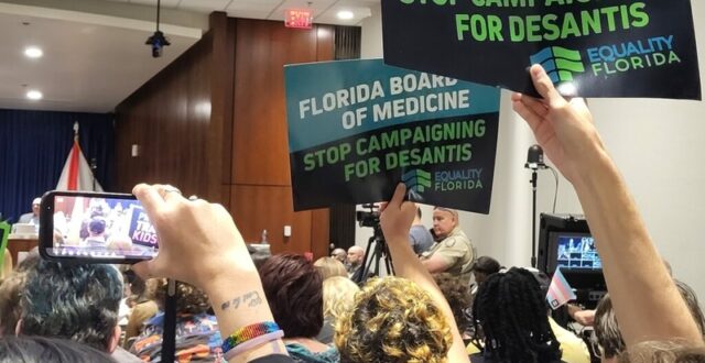 gender-affirming care rally