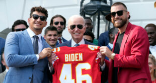 Biden welcomes Kansas City Chiefs to White House