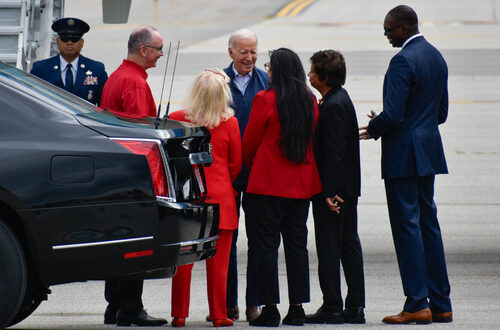 President Joe Biden and UAW President Shawn Fain
