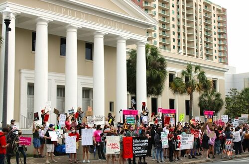 abortion rights protest in Florida