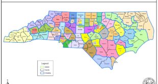 North Carolina senate redistricting map