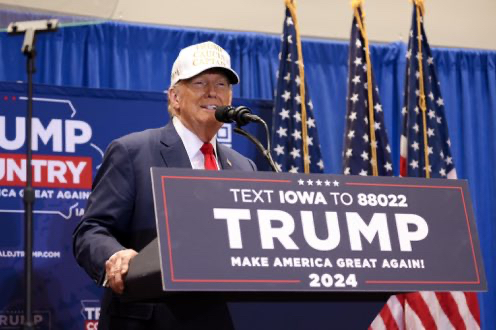President Donald Trump in Iowa