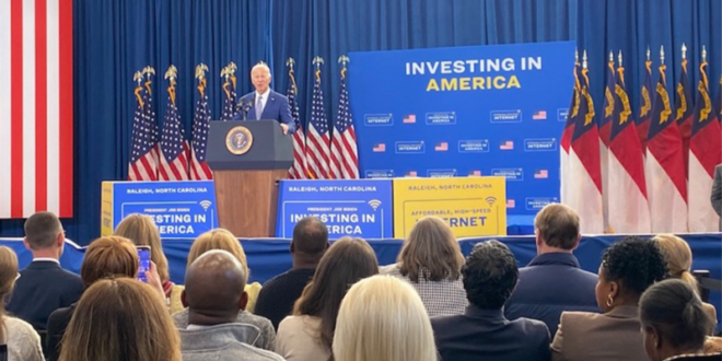 President Joe Biden in North Carolina