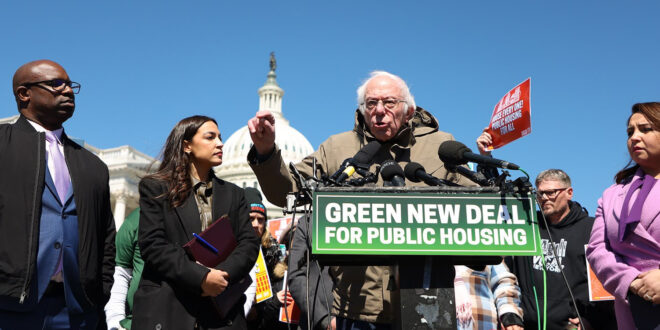 Rep. AOC and Sen. Bernie Sanders
