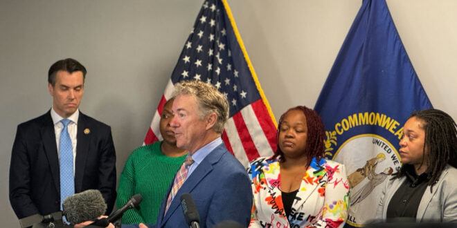 Se. Rand Paul and Rep. Morgan McGarvey reintroduce the Justice Foe Breonna Taylor Act