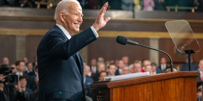 President Joe Biden at the State of the Union address