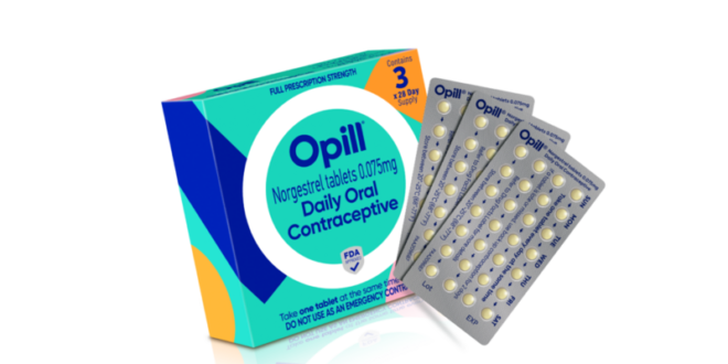 Opill contraceptive pill