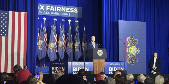 President Joe Biden in Scranton