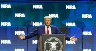 President Donald Trump at NRA annual meeting