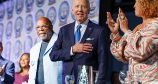 President Joe Biden attends the Detroit NAACP's annual Fight for Freedom Fund Dinner in Detroit