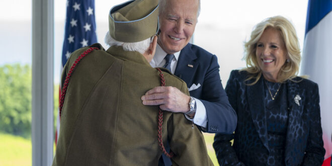 President Biden in Normandy to commemorate D-Day.