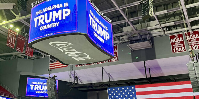 President Donald Trump in Philadelphia