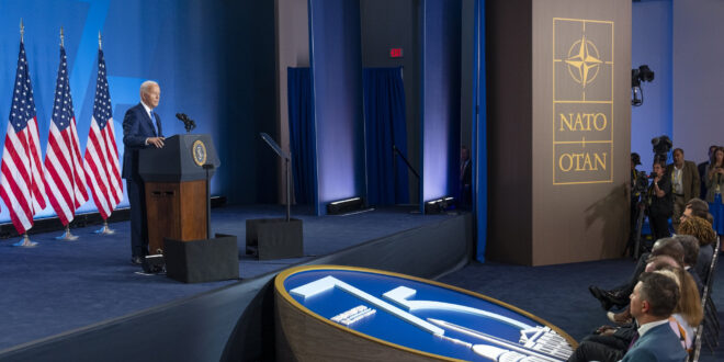 President Joe Biden at NATO press conference