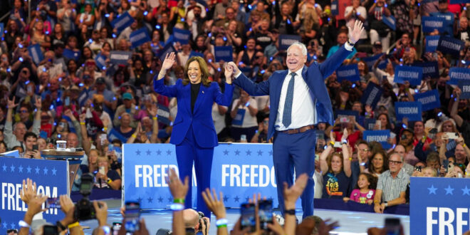 Vice President Kamala Harris and Gov. Tim Walz