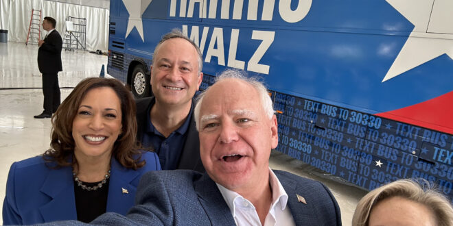 Vice President Kamala Harris and Gov. Tim Walz