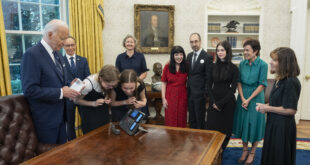President Biden and the families of freed Russian hostages