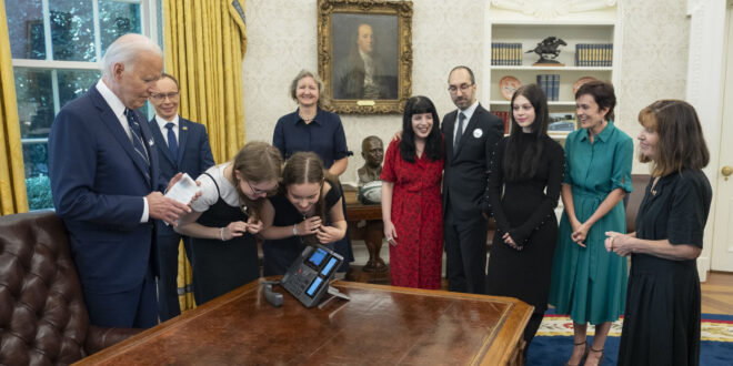 President Biden and the families of freed Russian hostages