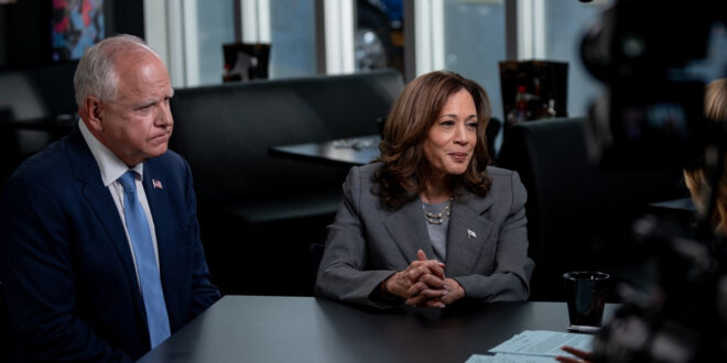 Kamala Harris and Tim Walz