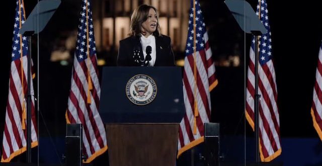 Vice President Kamala Harris at the ellipse