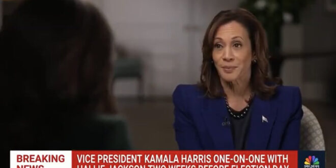 Vice President Kamala Harris with Hallie Jackson