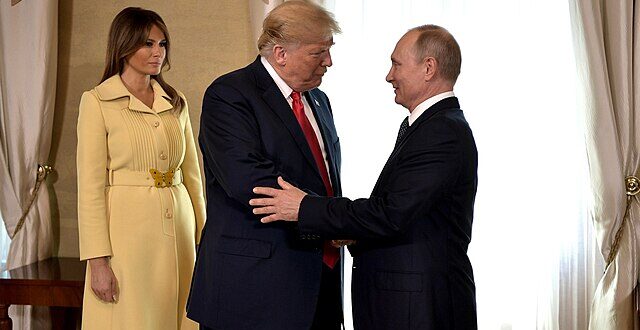President Donald Trump and Russian Vladimir Putin