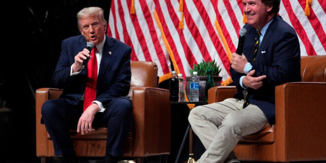 President Donald Trump and Tucker Carlson