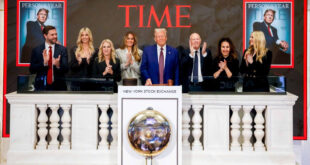 President Donald Trump at the New York Stock Exchange
