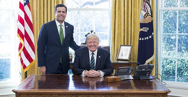 John Ratcliffe and President Donald Trump