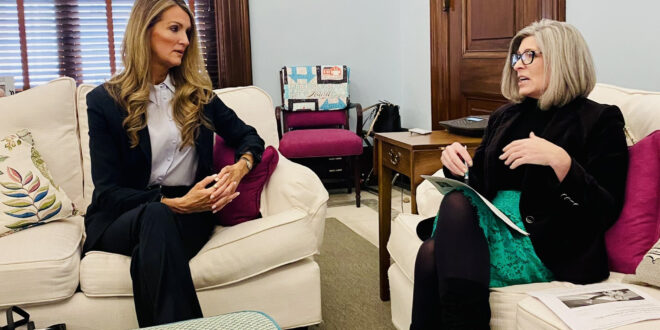 Kelly Loeffler and Sen. Joni Ernst