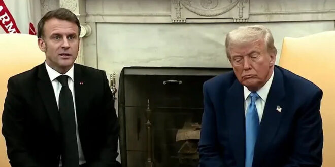 President Donald Trump and French President Emmanuel Macron