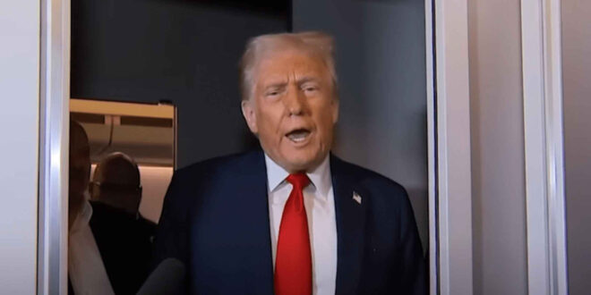 President Trump on Air Force One