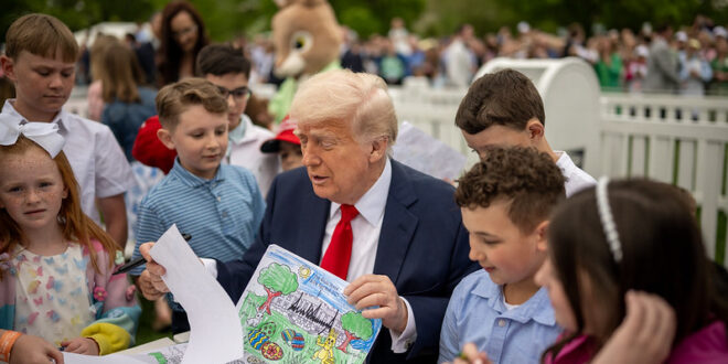 President Trump at White House Easter Egg Roll